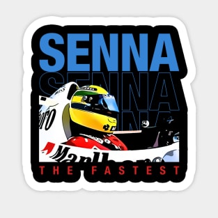 Ayrton Senna The Fastest Legend Sticker